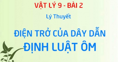 Phát biểu và viết hệ thức của Định luận Ôm (Ohm), Ý nghĩa điện trở của dây dẫn là gì? - Vật lý 9 bài 2